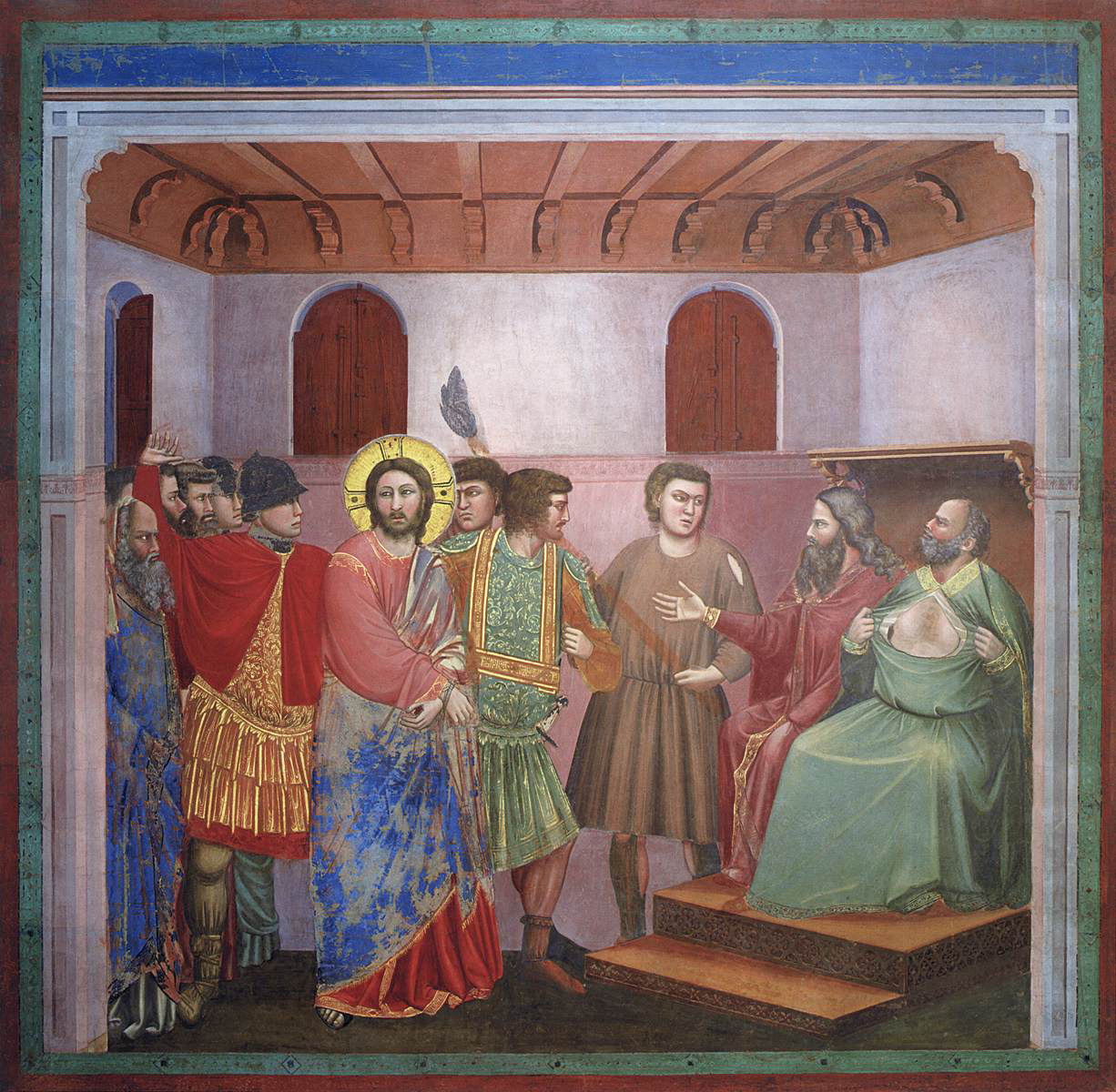 Christ before Caiaphas by Giotto